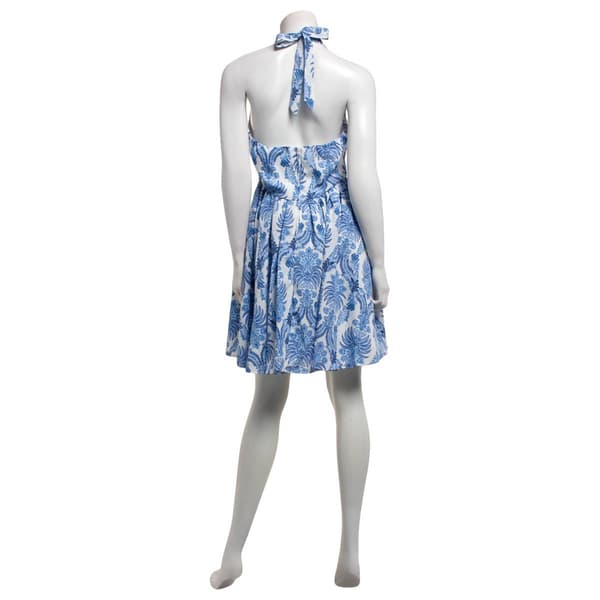Juniors A. Byer Tropical Floral Halter Dress