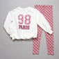 Girls (4-6x) Sweet Butterfly® Paris Top & Plaid Legging Set - image 2