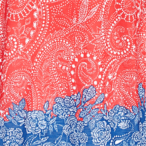 Petite Ruby Rd. Americana Chic Paisley Embellished Jersey Tee