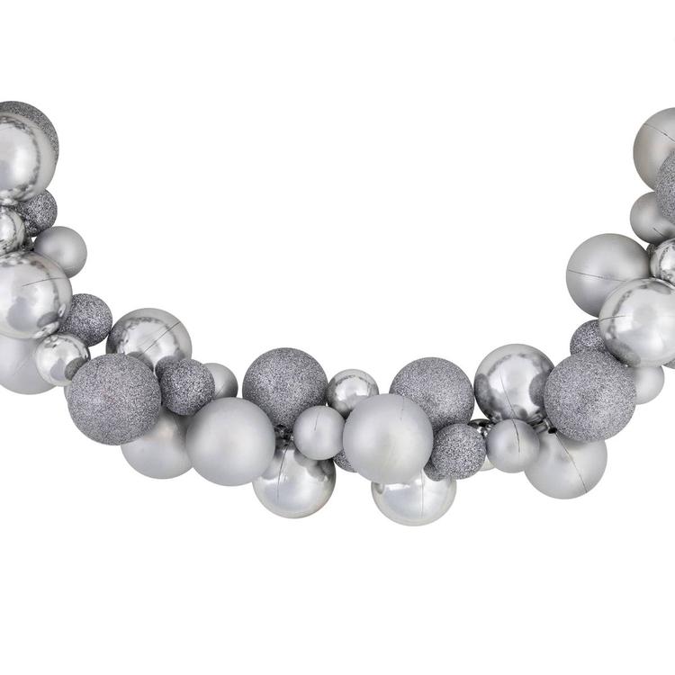 Northlight Seasonal 6ft. Shatterproof Silver Christmas Garland