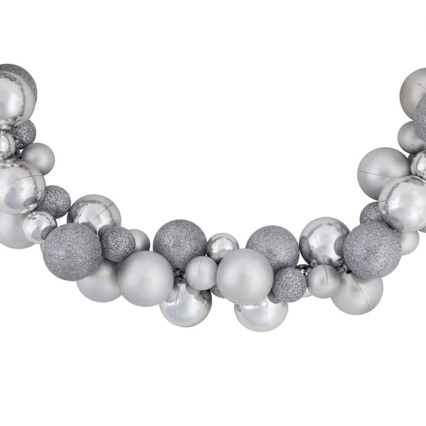 Northlight Seasonal 6ft. Shatterproof Silver Christmas Garland