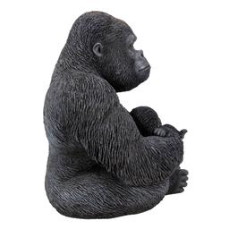 Hi-Line Gift Gorilla Sitting with Baby Garden Statue
