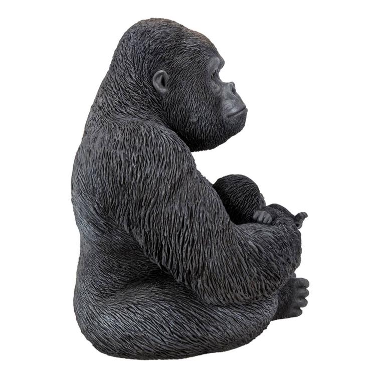 Hi-Line Gift Gorilla Sitting with Baby Garden Statue