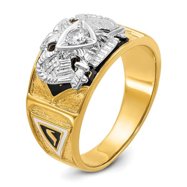 Mens Gentlemen’s Classics™ 14kt. Gold 1/6ctw. Diamond Rite Ring