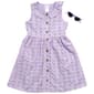 Girls (7-12) Little Lass(R) Flutter Sleeve Eyelet Dress w/ Sunglass - image 1