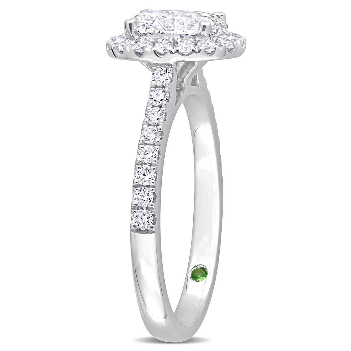 Diamond Classics™ 1.5ctw. Diamond 14kt. White Gold Halo Ring