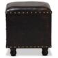 Baxton Studio Charlier Wood Storage Ottoman w/ Book Spine Drawer - image 6
