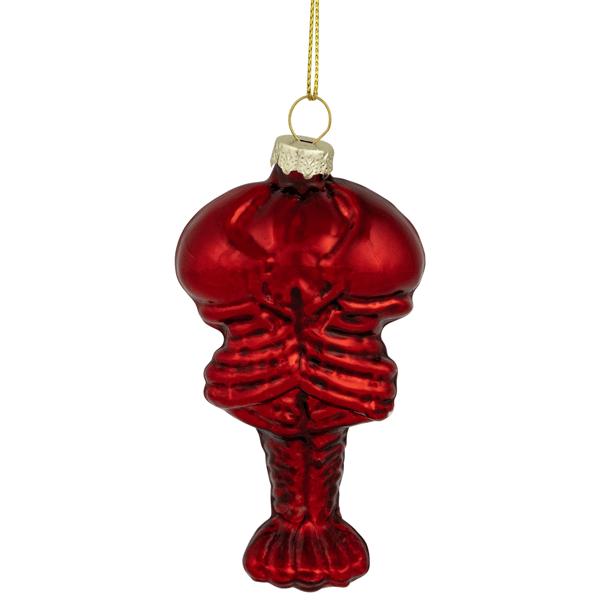 Northlight Shiny Lobster Glass Christmas Hanging Ornament