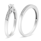 Haus of Brilliance Diamond Classic Engagement Ring Bridal Set - image 3