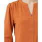 Petite NY Collection Long Smocked Sleeve Studded Detail Blouse - image 4