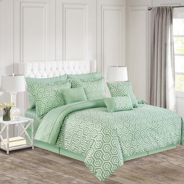 10pc. Geometric Comforter Set - image 