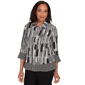 Womens Alfred Dunner Business As Usual Button Front Blouse - image 3