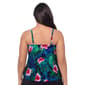 Plus Size TrimShaper Ronnie Jungle Oasis Tankini Swim Top - image 2