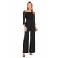 Petites R&M Richards Off The Shoulder Lce Crepe Jumpsuit - image 1