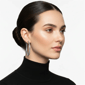 Saffron Black Stainless Steel Inside Out 40mm Hoop Earrings - image 4
