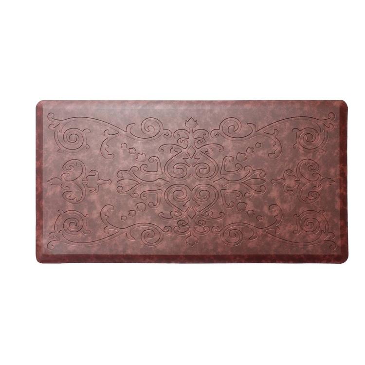 J&V Textiles Cloud Comfort Medallion Kitchen Mat