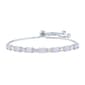 Gemstone Classics&#40;tm&#41; Created Opal/Sapphire Silver Bolo Bracelet - image 1