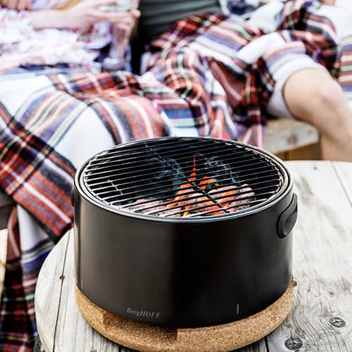 BergHOFF Leo Carbon Steel Studio Portable Tabletop BBQ Grill