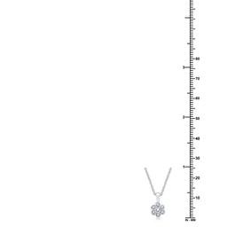 Nova Star® Lab Grown Diamond Flower Pendant & Earring Set