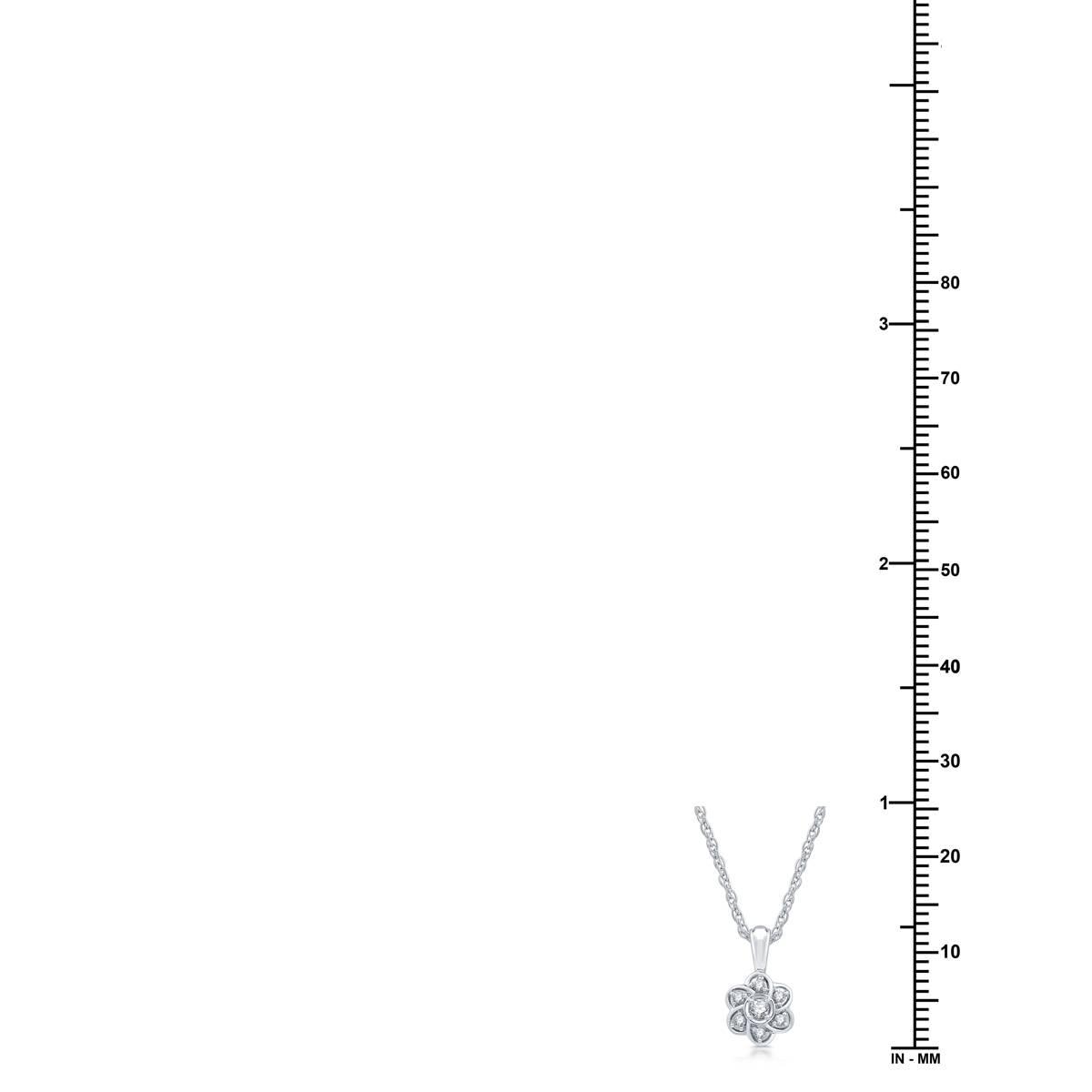 Nova Star® Lab Grown Diamond Flower Pendant & Earring Set