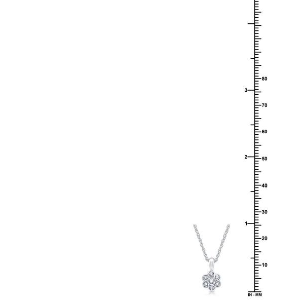 Nova Star® Lab Grown Diamond Flower Pendant & Earring Set