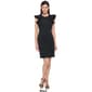 Womens Tommy Hilfiger Ruffle Sleeve Scuba Crepe Sheath Dress - image 2
