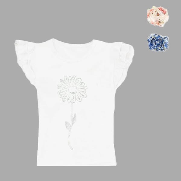 Girls Mi Amore Gigi Interchangeable Flower Accessory Top - image 