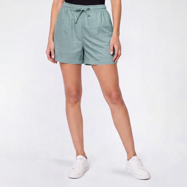 Womens Jordana Rose Ribbed Waist Bermuda Shorts
