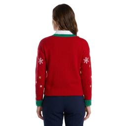 Womens 99 Jane Street Long Sleeve Christmas Gnomes Ugly Sweater