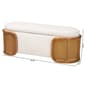 Baxton Studio Basira Japandi Storage Bench - image 11