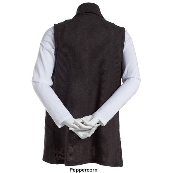Plus Size North River Heather Yarn Waffle Sweater Vest