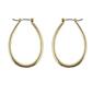 Freedom Gold-Tone Teardrop Hoop Earrings - image 1