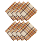 Threadmade Rus- Set Harvest Woven Plaid Napkins - Set of 8 - image 1