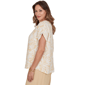 Plus Size Emaline Verde Grove II Short Roll Sleeve Leaf Blouse - image 4