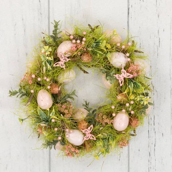 Northlight Seasonal Eggs w/ Butterflies Artificial Easter Wreath