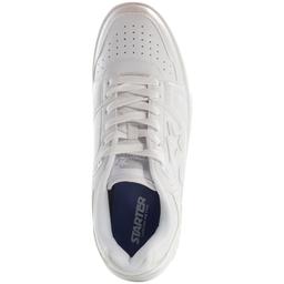 Mens Starter® Fastbreak Low X White Monochrome Athletic Sneakers