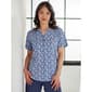 Petite Hasting & Smith Short Sleeve Floral Daisy Henley Tee - image 1