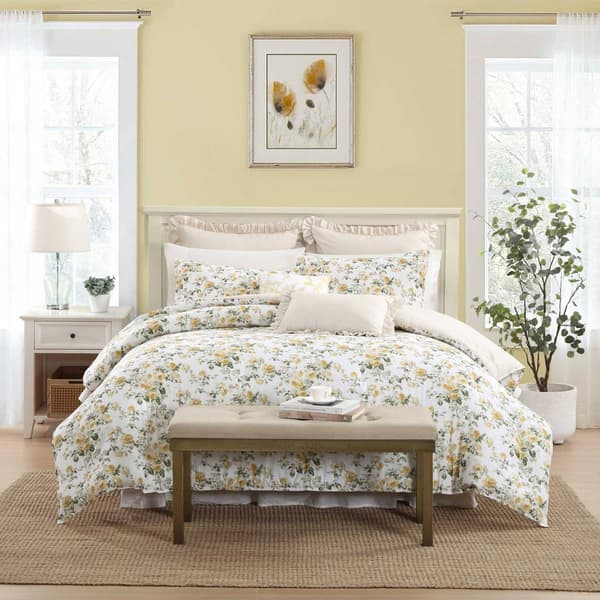 Laura Ashley Roses Cotton Comforter Set