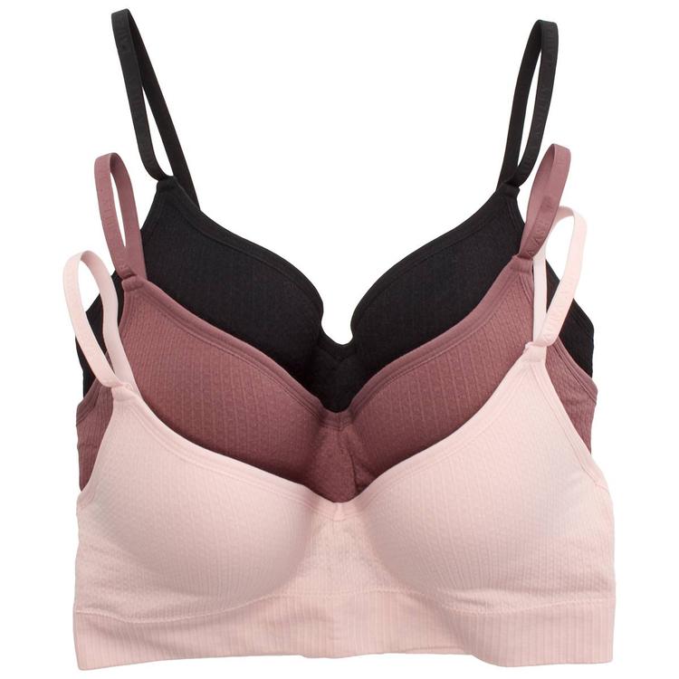 Womens  Laura Ashley 3pk. Texture Underwire Bra - LS6960-3PKD