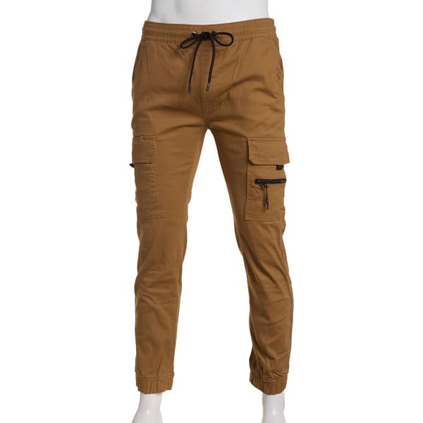 Young Mens Akademiks Stretch Cargo Twill Joggers
