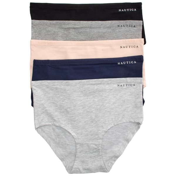 Womens Nautica 5pk. Cotton Brief Panties - NT8508-5PKD