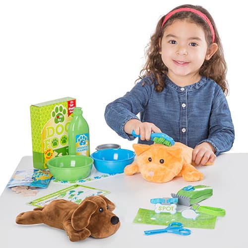 Melissa &amp; Doug(R) Feeding &amp; Grooming Pet Care 24pc. Play Set - image 