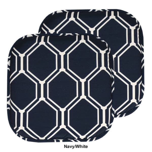 Sweet Home Collection Mirage Hexagonal Memory Foam Chair Pad