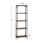 9th & Pike&#174; Large Rectangle 5 Shelf Wood And Metal Bookcase - image 6