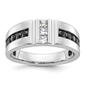 Mens Gentlemens Classics(tm) 14kt. White Gold 1/10ctw Diamond Ring - image 1