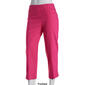 Womens Zac & Rachel Solid Pull On Crop Pants - image 3