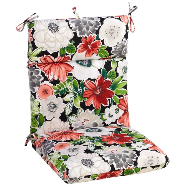 Jordan Manufacturing Floral High Back Cushion - Putty Terracotta - image 