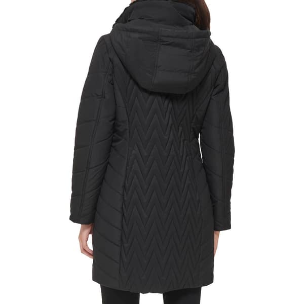 Womens Guess Quilted Chevron Hooded Walker