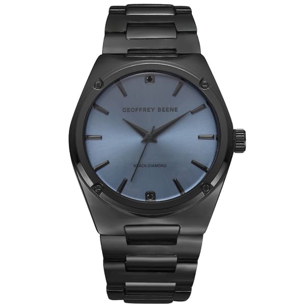 Mens Geoffrey Beene&#40;R&#41; Gunmetal-Tone Bracelet Watch - GBC0021GU - image 