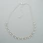 Rosa Rhinestones Single Row Large & Small Crystal Necklace - image 1
